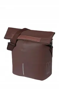 Basil single pannier City Shopper 14–16L with MIK Hooks System, roasted brown