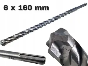 Urbjgrieznis AWTools SDS‑Plus Quadro Xtreme Black Line 6 mm x 160 mm