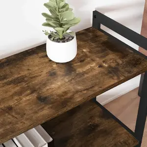 Книжная полка VidaXL модель 868403, цвет «копчёный дуб», 60 x 30 x 48.5 см