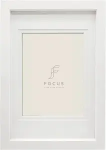 Photo Frame Focus Dahlia White — focus model 132650 for 40x60 cm print / PP 30x45 mat