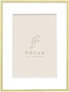 Photo frame Focus Aster Gold by focus — fits 30x40 photo, outer size 40x50 cm