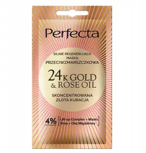 Face mask DAX PERFECTA 24K Gold & Rose Oil — regenerating anti-wrinkle formula, 8 ml
