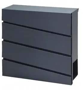 Mailbox AWTools AW75041 anthracite — wall-mounted letterbox, metal finish