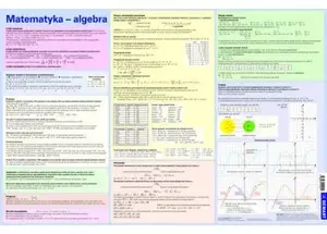 Desk Mat Demart 'Wzory matematyczne - algebra' model 273169 — laminated desk pad with printed algebra formulas