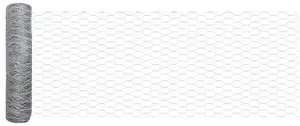 VidaXL Шестиугольная сетка 0,8 x 50 м Серебристая Оцинкованная сталь