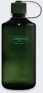 nalgene Plaša mutes pudele NM 1L — atkārtoti lietojama Tritan ūdens pudele, 1 l, Jade