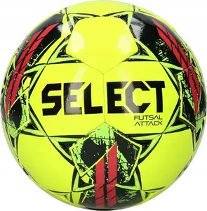 Мяч для футзала SELECT FUTSAL ATTACK YEL-BLK — футзальный мяч размер 4, низкий отскок жёлто‑чёрный