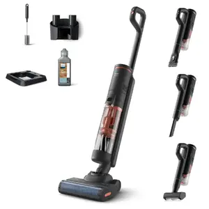 Пылесос-щит Philips 6000 series XW6264/11 — аккумуляторный, сухая и влажная уборка, циклонный, без мешка, серый