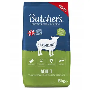Dog Food butchers Original — lamb recipe dry kibble, 15 kg bag