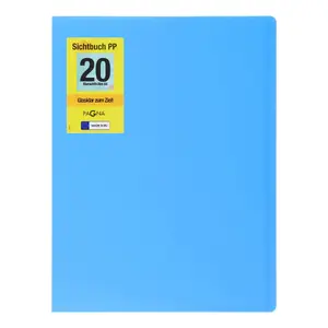 Folder Pagna 21012-13 — Project folder A4, Polypropylene (PP), Light Blue