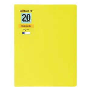 Project folder Pagna 21012-17, polypropylene (PP) A4, lime