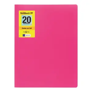 Pagna project folder 21012-34, A4, polypropylene (PP), pink