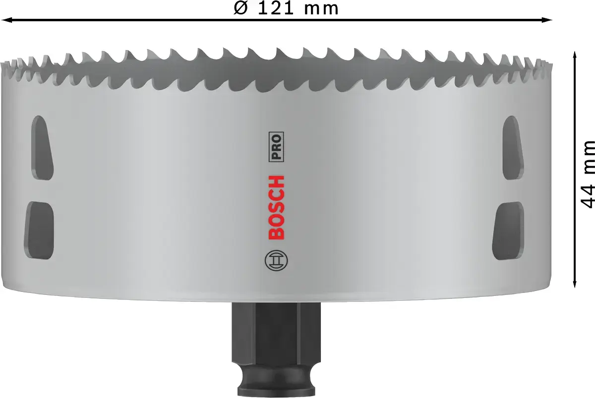Коронка Bosch PRO Multi Material PC Plus 44/121 мм Photo 2