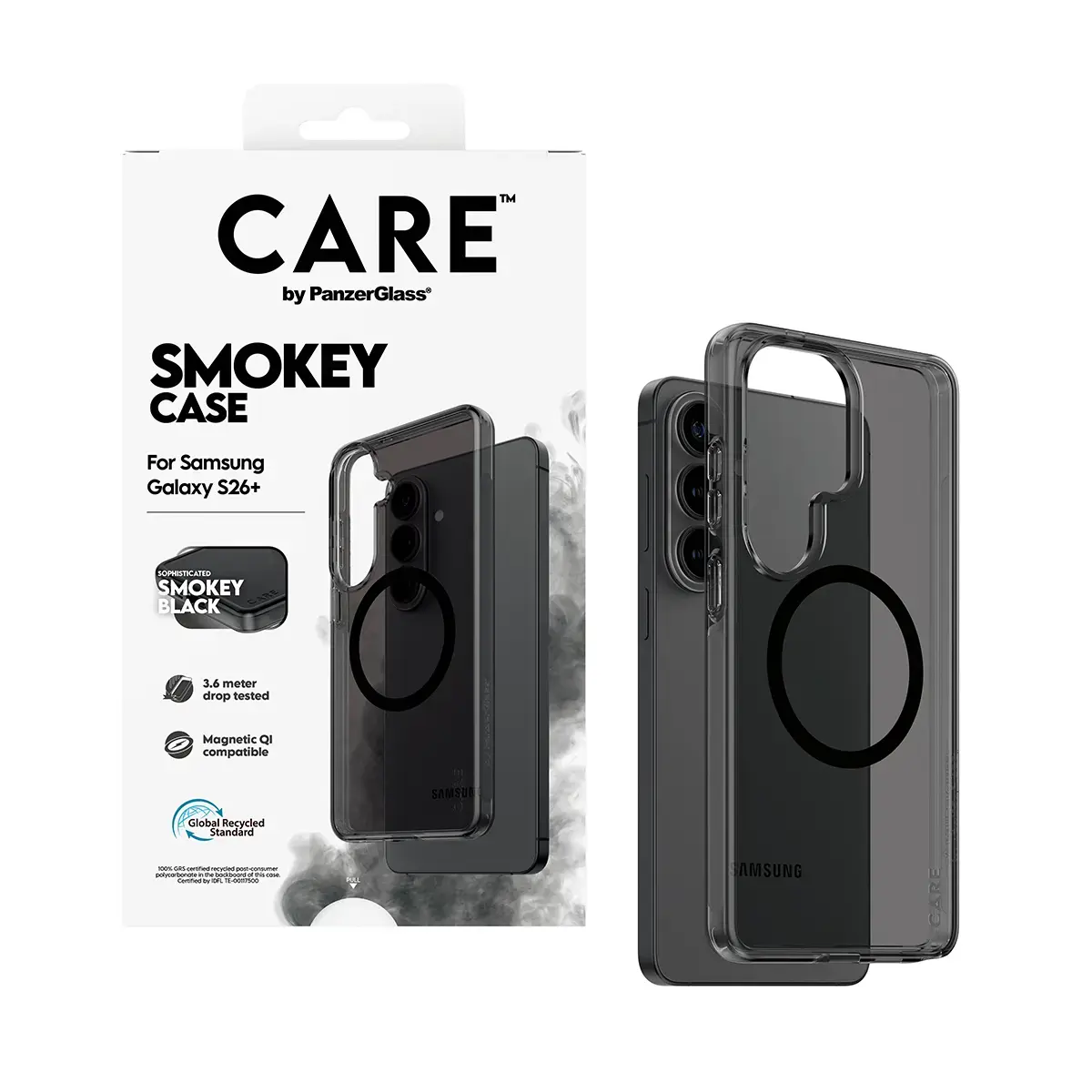 PanzerGlass CARE Smokey Case Black Qi for Samsung Galaxy S26+ Photo 5