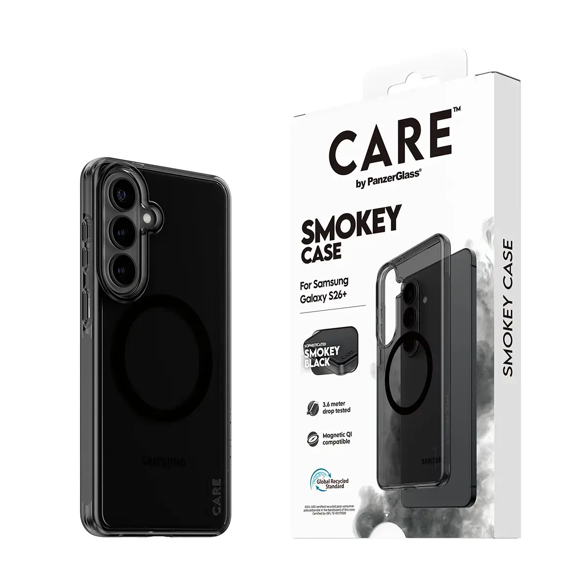 PanzerGlass CARE Smokey Case Black Qi for Samsung Galaxy S26+ Photo 6