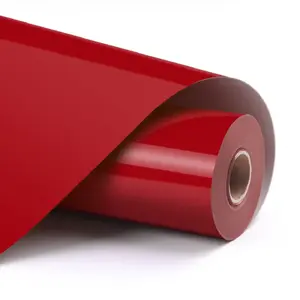 Heat transfer vinyl roll LOKLiK SG-HTV-1012-US-L-B2B — smooth red, 305 mm x 1800 mm