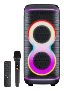 Party speaker DENVER BPS-370, 100 W RMS, wired & wireless, USB-A, MicroSD, black