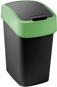 Trash Bin Keter Flip Bin 9L — Black/Green