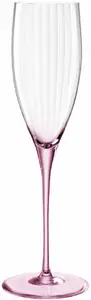 Champagne flutes set LEONARDO POESIA Rose — set of 6, 250 ml each