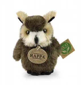 Plush Realistic Owl Toy Rappa 13 cm Eco-Friendly