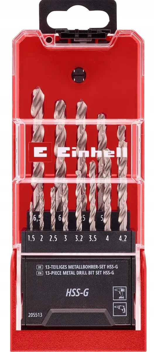 Uzmavu komplekts EINHELL HSS-G Silver metālam