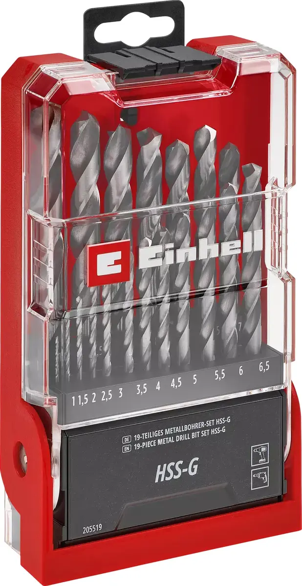 EINHELL 49205519 набор сверл — 19 шт. HSS Photo 4