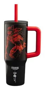 Ceļojumu krūze Bialetti STRTH01A 900 ml — melna un sarkana, iekšpuse no nerūsējošā tērauda