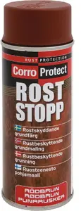 Антикоррозийная грунтовка-спрей CorroProtect 22641 — ржавчине-стоп, красно-коричневый, 400 мл