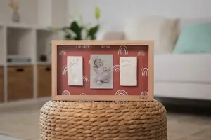 Rāmis Home&Styling Collection PETTIT ARTCHAUT divām nospiedumu vietām un vienai fotoattēlam (varavīksnes motīvs)