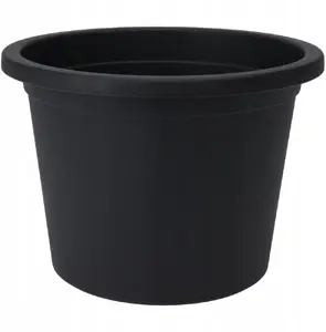 Flower pot Vilde round outdoor planter VILDE 27.5 cm black weather-resistant