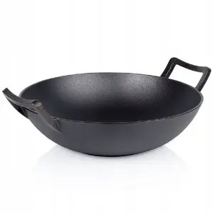 Wok Frying Pan Vilde Cast Line 36 cm — Cast Iron, Suitable for Induction and Grill
