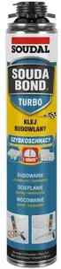 Adhesive Soudal Soudabond Turbo 750 ml — universal pistol-applied foam adhesive