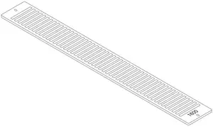 Grille insert MAXPOL 2-LASIG radiator cover 1600mm