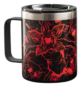 Travel mug BIALETTI STRTH02A stainless steel 0.42 L, black and red