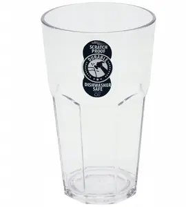 Acrylic Drinking Glass JetWorld VILDE 370 ml — High, Shatter-Resistant, Dishwasher-Safe