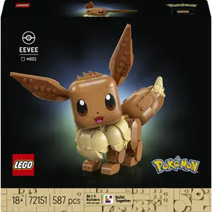 LEGO Pokemon Eevee set 72151 – LEGO brick model of Eevee collectible figure