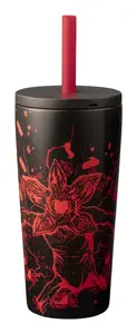 Travel mug Bialetti STRTH05A 600 ml — stainless steel interior, black and red