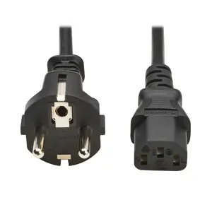 Barošanas kabelis EATON P054-02M-EU — CEE7/7 uz IEC C13, H05VV-F, 2 m, 10 A, 100–250 V, melns