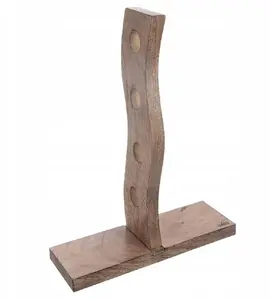 Wooden Mango Wine Rack VidaXL ORI_154314 for 4 Bottles Folding
