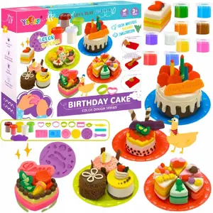Modeling Clay Set Bounn ST0327441B — 10 Colors with Molds for Birthday Cake Play