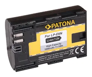 Battery for camera PATONA 1260 Lithium‑Ion (Li‑Ion) 1600 mAh
