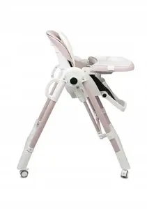 High chair Caretero Nesto Pink — baby feeding chair, adjustable safety harness, tray included