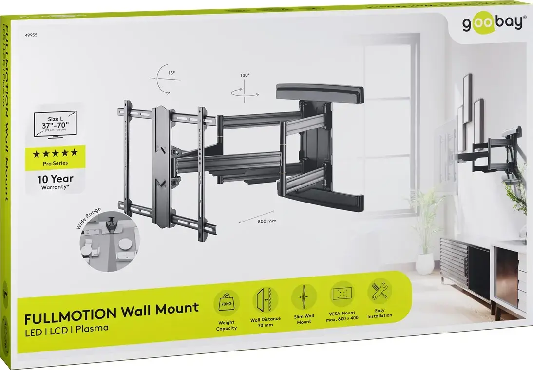 Goobay Pro FULLMOTION (L) TV wall mount Photo 10