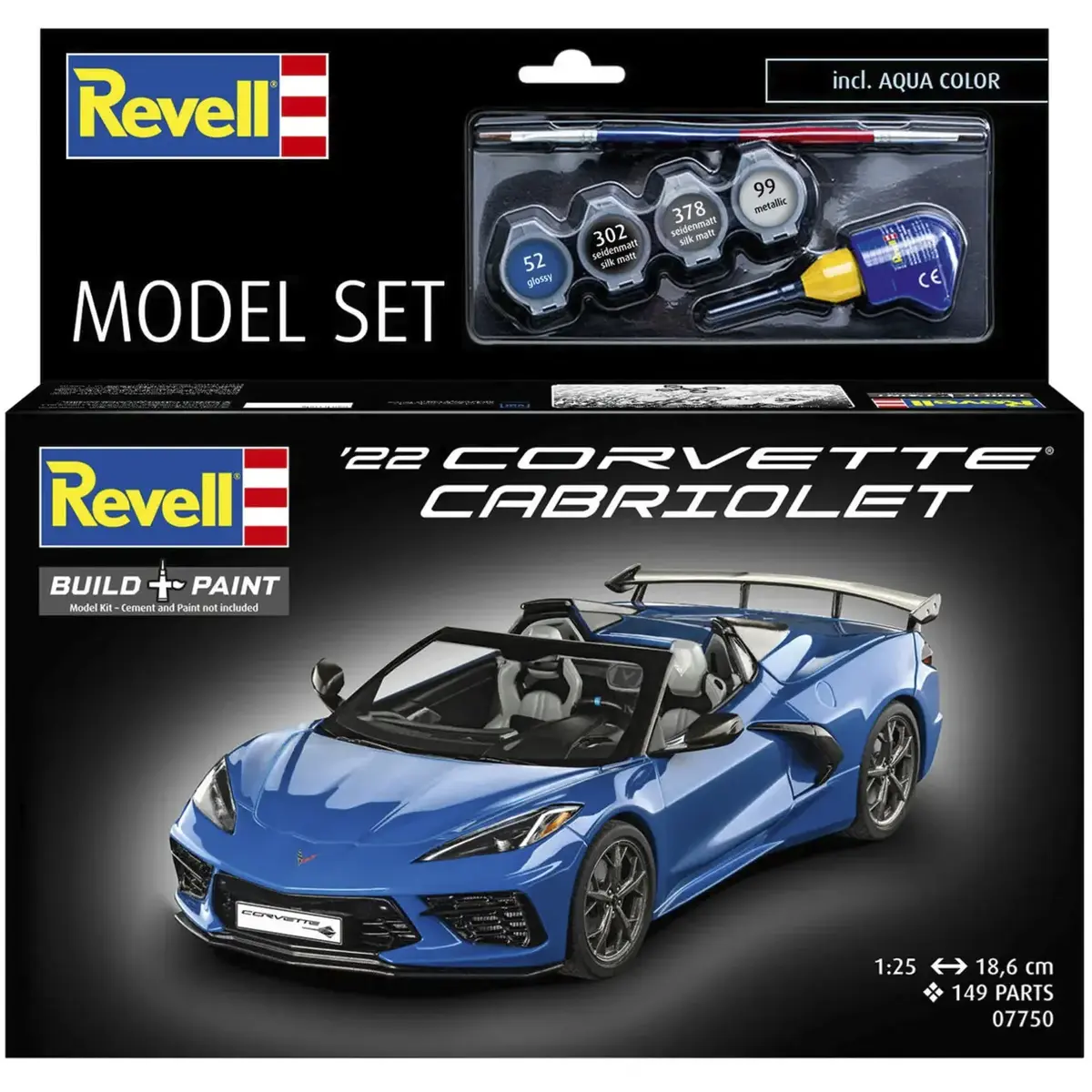 REVELL Corvette C8 Cabriolet modelis 1:25 Photo 3
