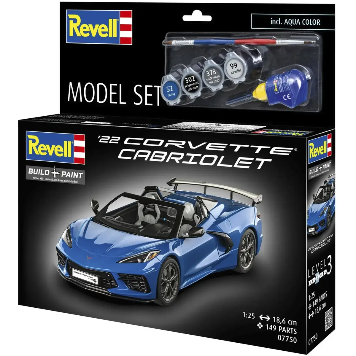 REVELL Corvette C8 Cabriolet modelis 1:25 Photo 4