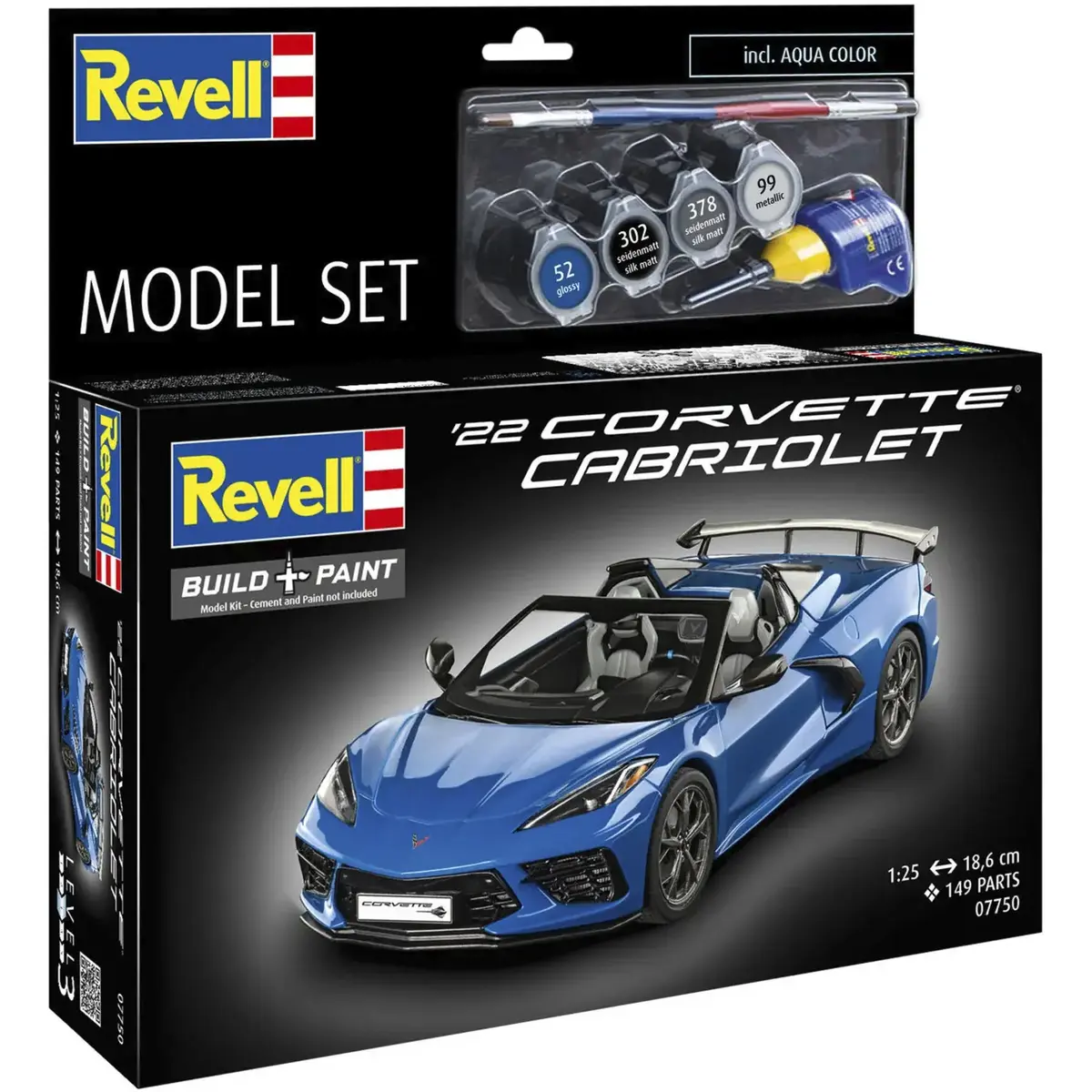 REVELL Corvette C8 Cabriolet modelis 1:25 Photo 5