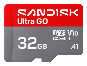 MicroSDHC card SANDISK Ultra GO 32 GB UHS‑I 120 MB/s V10 (Red/Grey)