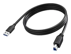 USB cable VISION TC 2MUSB3.0/BL — USB A to USB B, USB 3.2 Gen 1 (5 Gbit/s), 2 m, Black