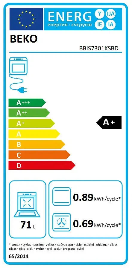 BEKO BBIS7301KSBD Встраиваемый духовой шкаф Photo 6