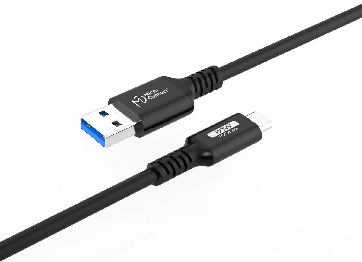 MicroConnect USB3.2AC3 USB-C to USB-A 3 m Photo 2